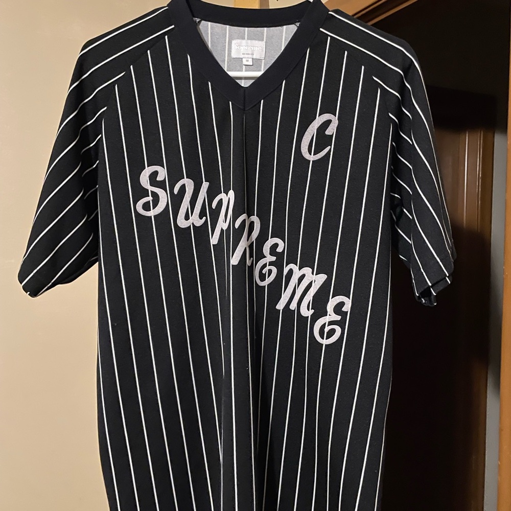 Supreme Black Striped Jersey